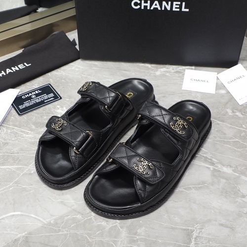 Chanel Slippers For Women #1214199 $105.00 USD, Wholesale Replica Chanel Slippers