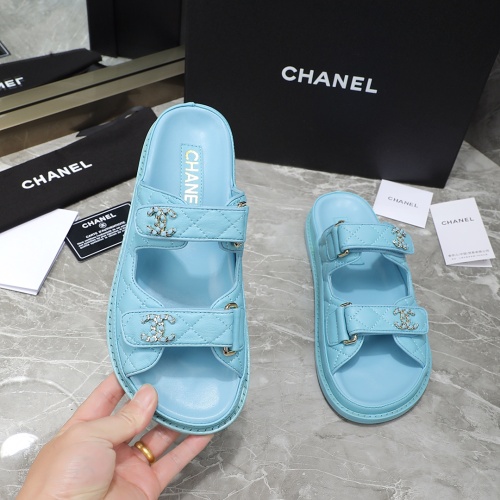 Replica Chanel Slippers For Women #1214203 $105.00 USD for Wholesale