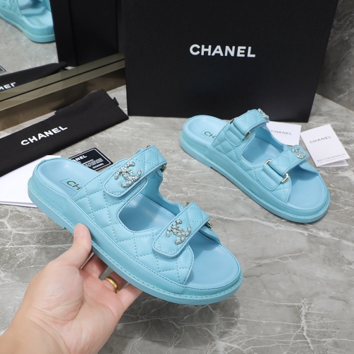 Replica Chanel Slippers For Women #1214203 $105.00 USD for Wholesale