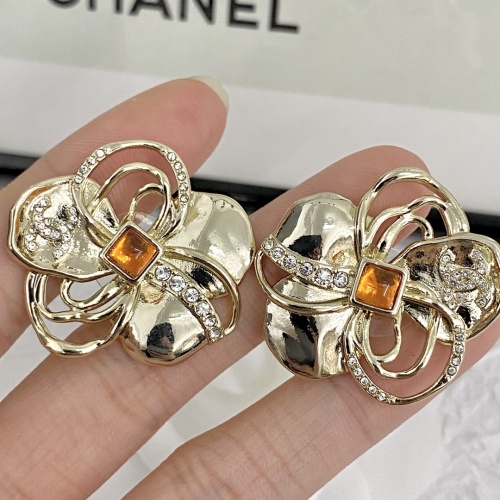 Replica Chanel Earrings For Women #1214585 $32.00 USD for Wholesale