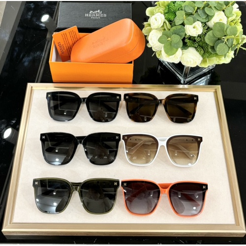 Replica Hermes AAA Quality Sunglasses #1214605 $60.00 USD for Wholesale