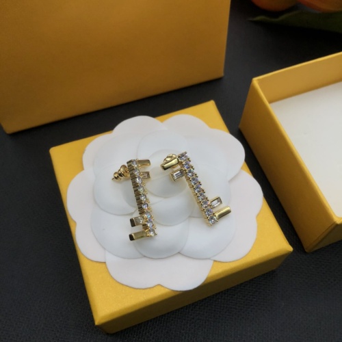 Replica Fendi Earrings For Women #1214889 $25.00 USD for Wholesale