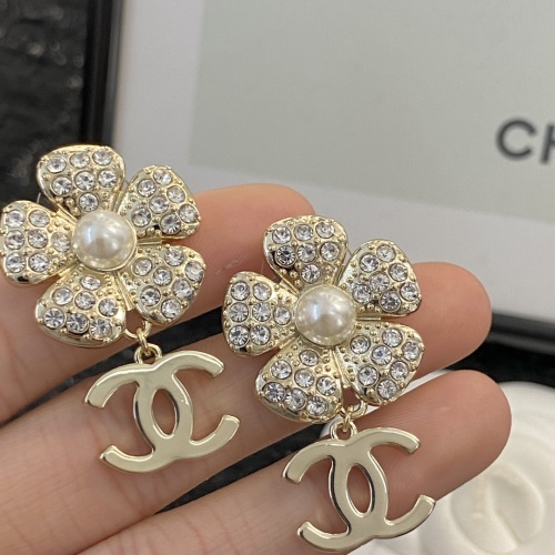 Replica Chanel Earrings For Women #1214984 $32.00 USD for Wholesale