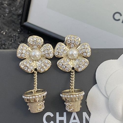 Replica Chanel Earrings For Women #1214985 $38.00 USD for Wholesale