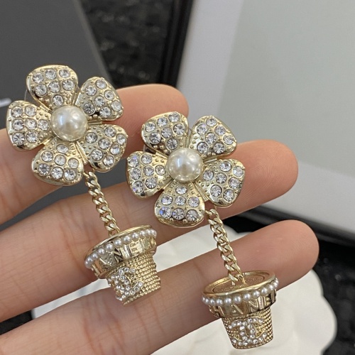 Replica Chanel Earrings For Women #1214985 $38.00 USD for Wholesale