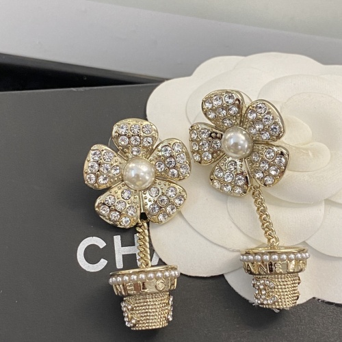 Replica Chanel Earrings For Women #1214985 $38.00 USD for Wholesale