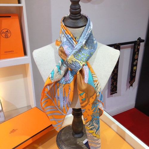 Replica Hermes Silk Square For Women #1215121 $52.00 USD for Wholesale