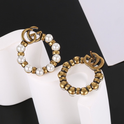 Replica Gucci Earrings For Women #1215271 $29.00 USD for Wholesale