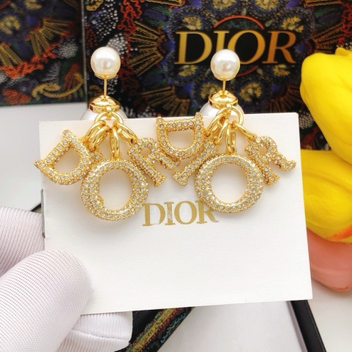 Replica Christian Dior Earrings For Women #1215357 $34.00 USD for Wholesale