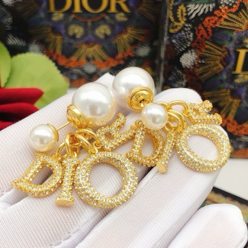 Replica Christian Dior Earrings For Women #1215357 $34.00 USD for Wholesale