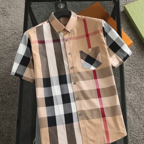 Burberry Shirts Short Sleeved For Men #1215592 $38.00 USD, Wholesale Replica Burberry Shirts