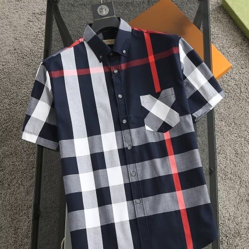 Burberry Shirts Short Sleeved For Men #1215593 $38.00 USD, Wholesale Replica Burberry Shirts