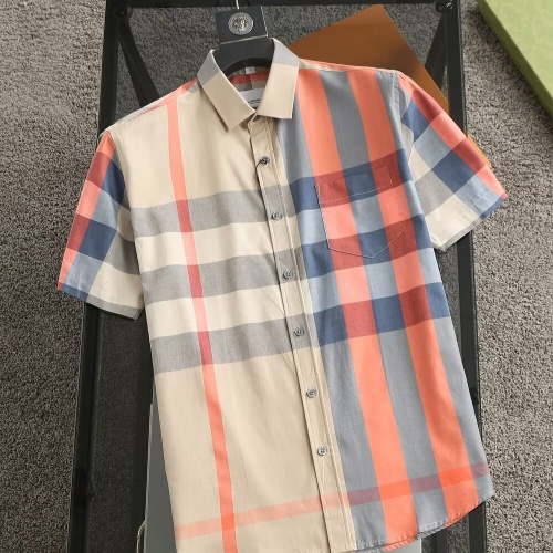 Burberry Shirts Short Sleeved For Men #1215595 $38.00 USD, Wholesale Replica Burberry Shirts