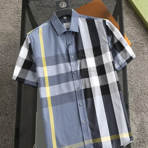 Burberry Shirts Short Sleeved For Men #1215596 $38.00 USD, Wholesale Replica Burberry Shirts