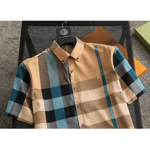 Replica Burberry Shirts Short Sleeved For Men #1215600 $36.00 USD for Wholesale