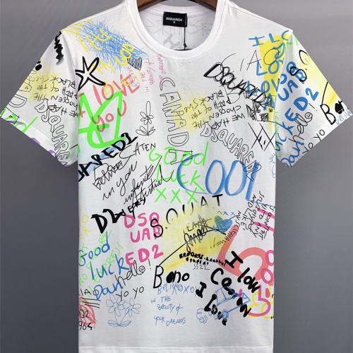 Dsquared T-Shirts Short Sleeved For Men #1215744 $32.00 USD, Wholesale Replica Dsquared T-Shirts