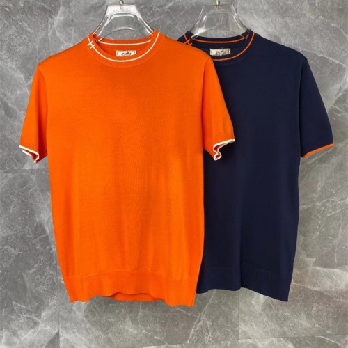 Replica Hermes T-Shirts Short Sleeved For Men #1216050 $40.00 USD for Wholesale