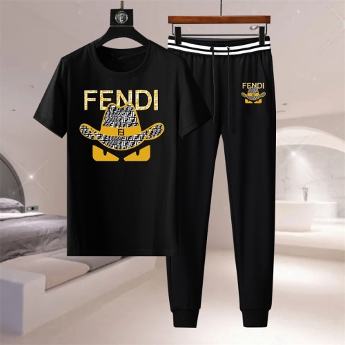 Fendi Tracksuits Short Sleeved For Men #1216099 $76.00 USD, Wholesale Replica Fendi Tracksuits