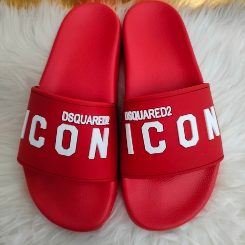 Dsquared Slippers For Women #1216139 $48.00 USD, Wholesale Replica Dsquared Slippers