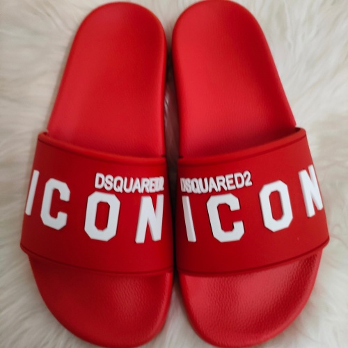 Replica Dsquared Slippers For Men #1216140 $48.00 USD for Wholesale