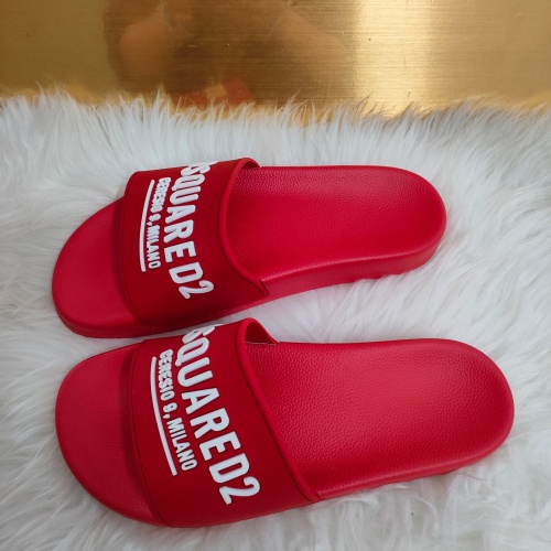 Replica Dsquared Slippers For Men #1216156 $48.00 USD for Wholesale