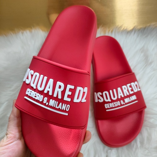 Replica Dsquared Slippers For Men #1216156 $48.00 USD for Wholesale