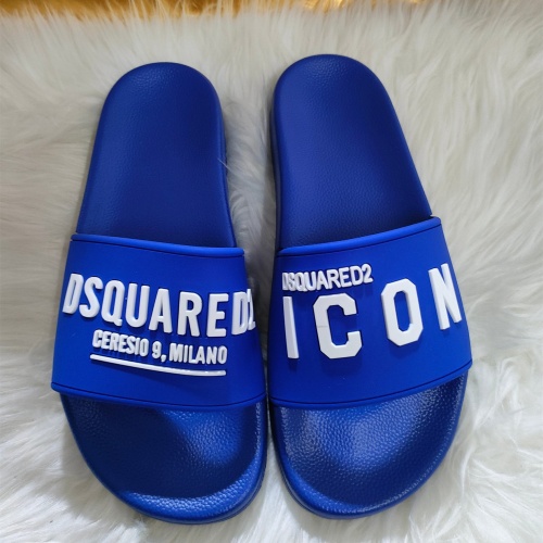 Dsquared Slippers For Women #1216161 $48.00 USD, Wholesale Replica Dsquared Slippers