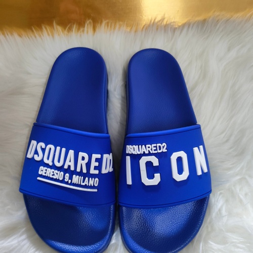 Replica Dsquared Slippers For Men #1216162 $48.00 USD for Wholesale