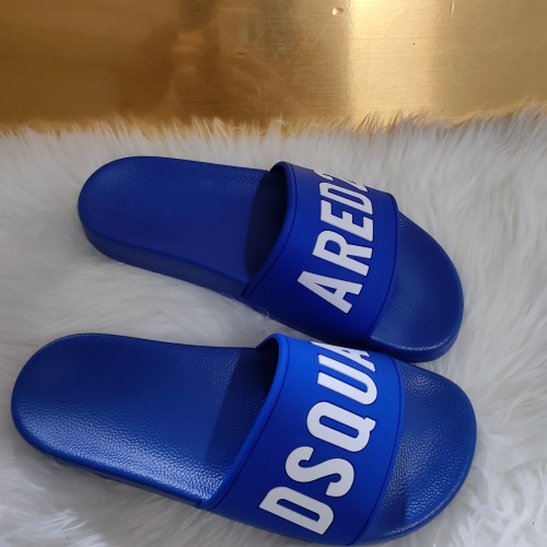 Replica Dsquared Slippers For Men #1216166 $48.00 USD for Wholesale