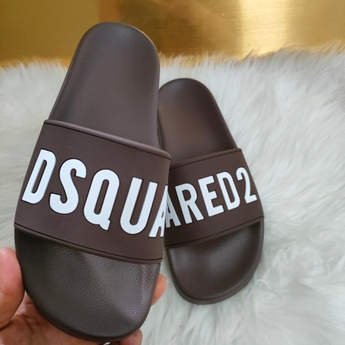 Replica Dsquared Slippers For Men #1216176 $48.00 USD for Wholesale