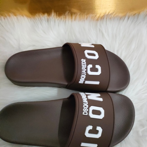 Replica Dsquared Slippers For Men #1216178 $48.00 USD for Wholesale