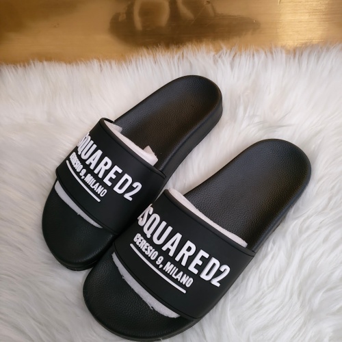 Replica Dsquared Slippers For Men #1216184 $48.00 USD for Wholesale