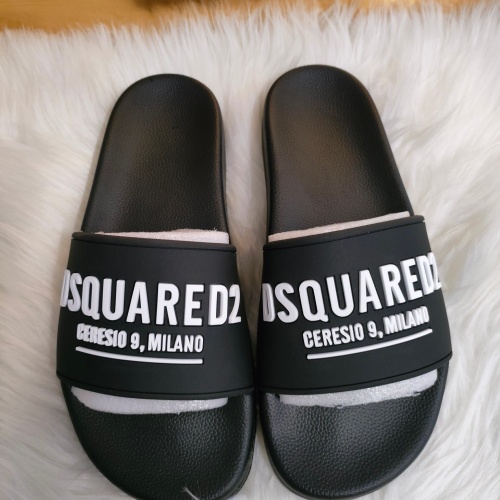 Replica Dsquared Slippers For Men #1216184 $48.00 USD for Wholesale