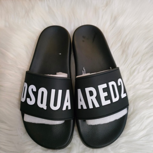 Dsquared Slippers For Women #1216185 $48.00 USD, Wholesale Replica Dsquared Slippers