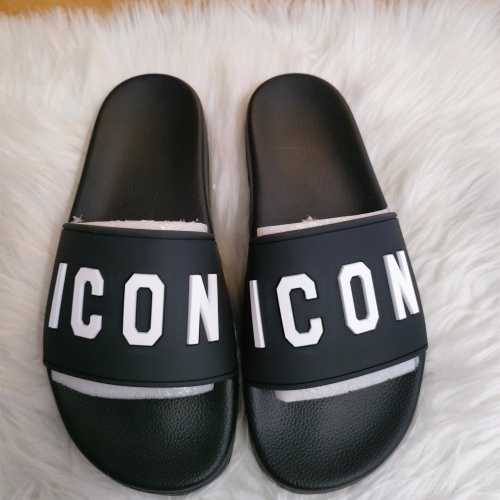 Dsquared Slippers For Women #1216187 $48.00 USD, Wholesale Replica Dsquared Slippers