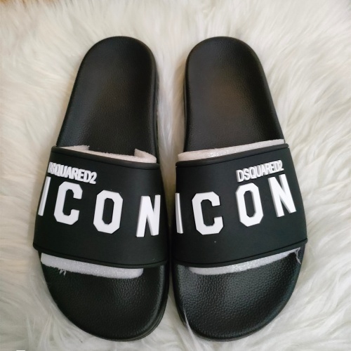 Dsquared Slippers For Women #1216191 $48.00 USD, Wholesale Replica Dsquared Slippers