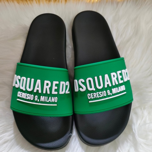 Dsquared Slippers For Women #1216207 $48.00 USD, Wholesale Replica Dsquared Slippers