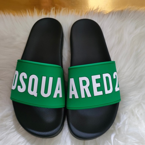 Dsquared Slippers For Women #1216209 $48.00 USD, Wholesale Replica Dsquared Slippers