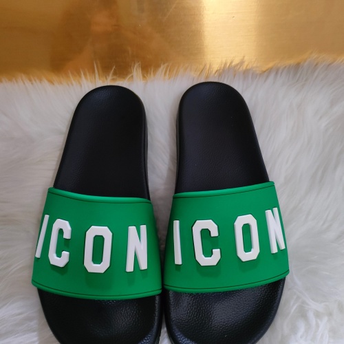 Replica Dsquared Slippers For Men #1216218 $48.00 USD for Wholesale