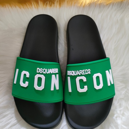 Dsquared Slippers For Women #1216219 $48.00 USD, Wholesale Replica Dsquared Slippers