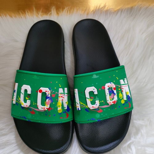 Dsquared Slippers For Women #1216221 $48.00 USD, Wholesale Replica Dsquared Slippers