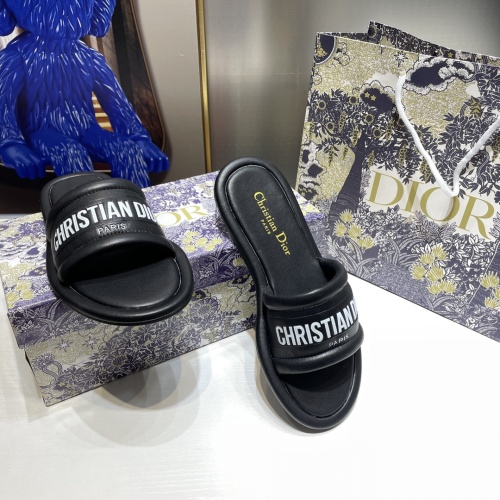 Replica Christian Dior Slippers For Women #1216244 $48.00 USD for Wholesale