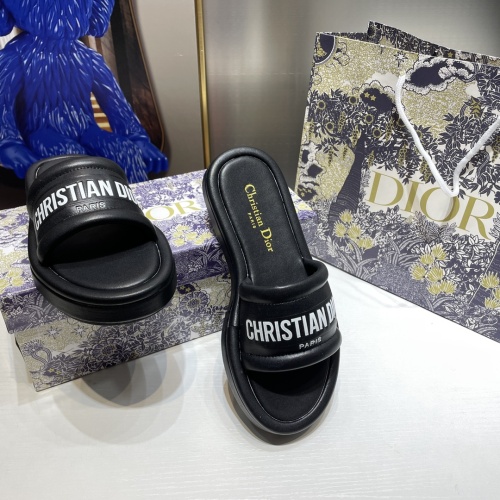 Replica Christian Dior Slippers For Women #1216248 $52.00 USD for Wholesale