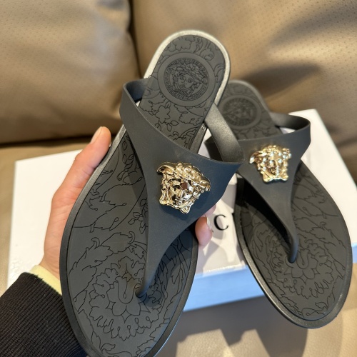 Replica Versace Slippers For Women #1216296 $45.00 USD for Wholesale