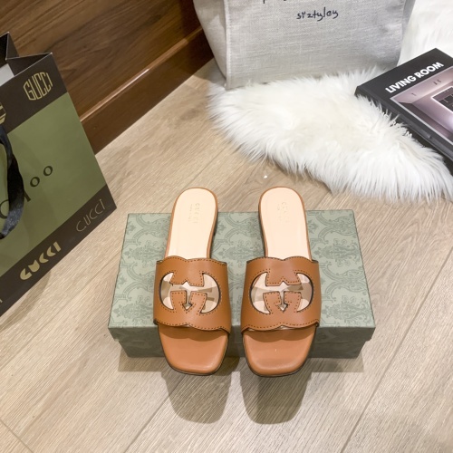 Replica Gucci Slippers For Women #1216301 $56.00 USD for Wholesale