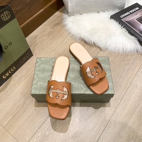 Replica Gucci Slippers For Women #1216301 $56.00 USD for Wholesale