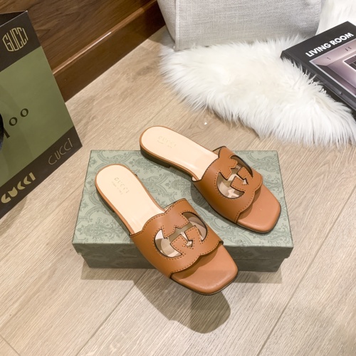 Replica Gucci Slippers For Women #1216301 $56.00 USD for Wholesale