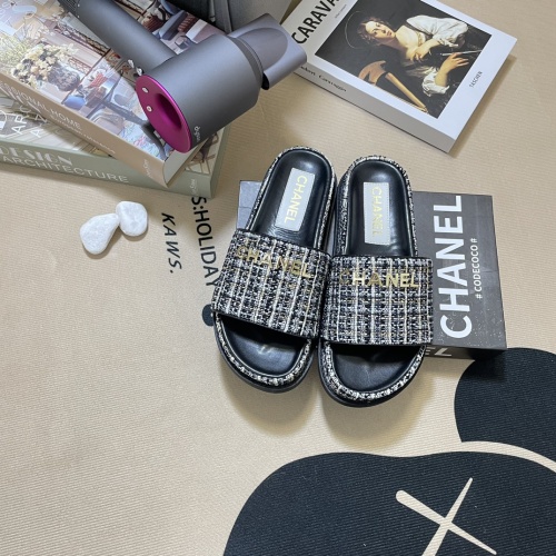 Chanel Slippers For Women #1216349 $64.00 USD, Wholesale Replica Chanel Slippers