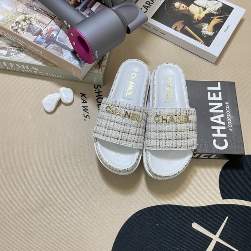 Chanel Slippers For Women #1216350 $64.00 USD, Wholesale Replica Chanel Slippers