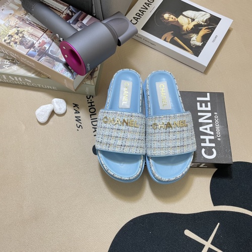 Chanel Slippers For Women #1216352 $64.00 USD, Wholesale Replica Chanel Slippers